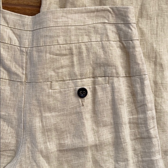 Anthro {Elevenses} 100% Linen Wide-leg Pants TALL - Picture 5 of 9